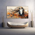 Toiledart Grand tableau cheval Toile
