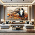 Toiledart Grand tableau cheval Toile