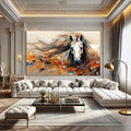 Toiledart Grand tableau cheval Toile