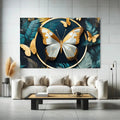 Toiledart Grand tableau moderne papillon Toile