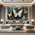 Toiledart Grand tableau moderne papillon Toile