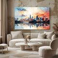 Toiledart Grand Tableau New York City Toile