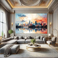 Toiledart Grand Tableau New York City Toile