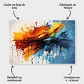 Toiledart Peinture Tableau abstrait Toile