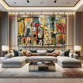 Toiledart Peinture tableau africain Toile