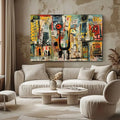 Toiledart Peinture tableau africain Toile
