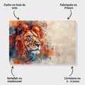 Toiledart Peinture tableau lion Toile