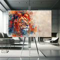 Toiledart Peinture tableau lion Toile