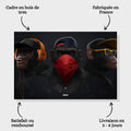 Toiledart Tableau 3 singes Hip Hop Toile