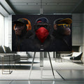 Toiledart Tableau 3 singes Hip Hop Toile