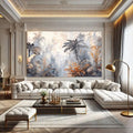 Toiledart Tableau abstrait aquarelle parc floral Toile