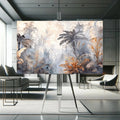 Toiledart Tableau abstrait aquarelle parc floral Toile