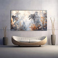 Toiledart Tableau abstrait aquarelle parc floral Toile