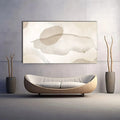 Toiledart Tableau abstrait beige Toile