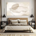 Toiledart Tableau abstrait beige Toile