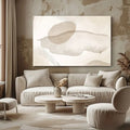 Toiledart Tableau abstrait beige Toile