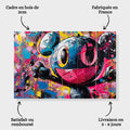 Toiledart Tableau abstrait graffiti cartoon Toile