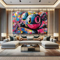 Toiledart Tableau abstrait graffiti cartoon Toile