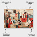 Toiledart Tableau abstrait instruments de musique Toile