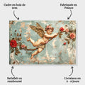 Toiledart Tableau peinture ange avec les roses Toile