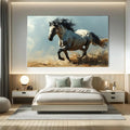 Toiledart Tableau peinture cheval de course Toile