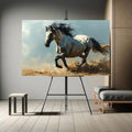 Toiledart Tableau peinture cheval de course Toile