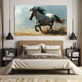 Toiledart Tableau peinture cheval de course Toile