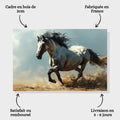 Toiledart Tableau peinture cheval de course Toile
