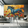 Toiledart Tableau peinture cheval sur toile Toile