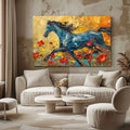 Toiledart Tableau peinture cheval sur toile Toile