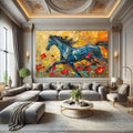 Toiledart Tableau peinture cheval sur toile Toile
