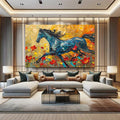 Toiledart Tableau peinture cheval sur toile Toile