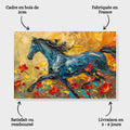 Toiledart Tableau peinture cheval sur toile Toile