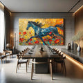 Toiledart Tableau peinture cheval sur toile Toile