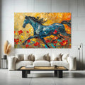 Toiledart Tableau peinture cheval sur toile Toile