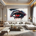 Toiledart Tableau peinture oeil street art Toile