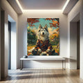Toiledart Tableau portrait Husky zen Toile