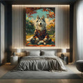 Toiledart Tableau portrait Husky zen Toile