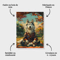 Toiledart Tableau portrait Husky zen Toile