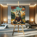 Toiledart Tableau portrait Husky zen Toile