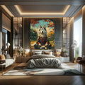 Toiledart Tableau portrait Husky zen Toile