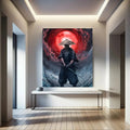Toiledart Tableau samouraï solitaire Toile