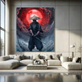 Toiledart Tableau samouraï solitaire Toile