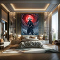 Toiledart Tableau samouraï solitaire Toile