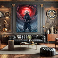 Toiledart Tableau samouraï solitaire Toile