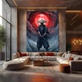 Toiledart Tableau samouraï solitaire Toile