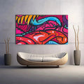 Toiledart Tableau street art abstrait Toile