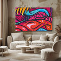 Toiledart Tableau street art abstrait Toile