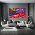 Toiledart Tableau street art abstrait Toile