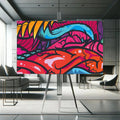 Toiledart Tableau street art abstrait Toile